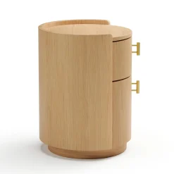 Miila 2-Drawer Nightstand - White Oak