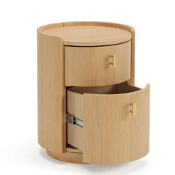 Miila 2-Drawer Nightstand - White Oak