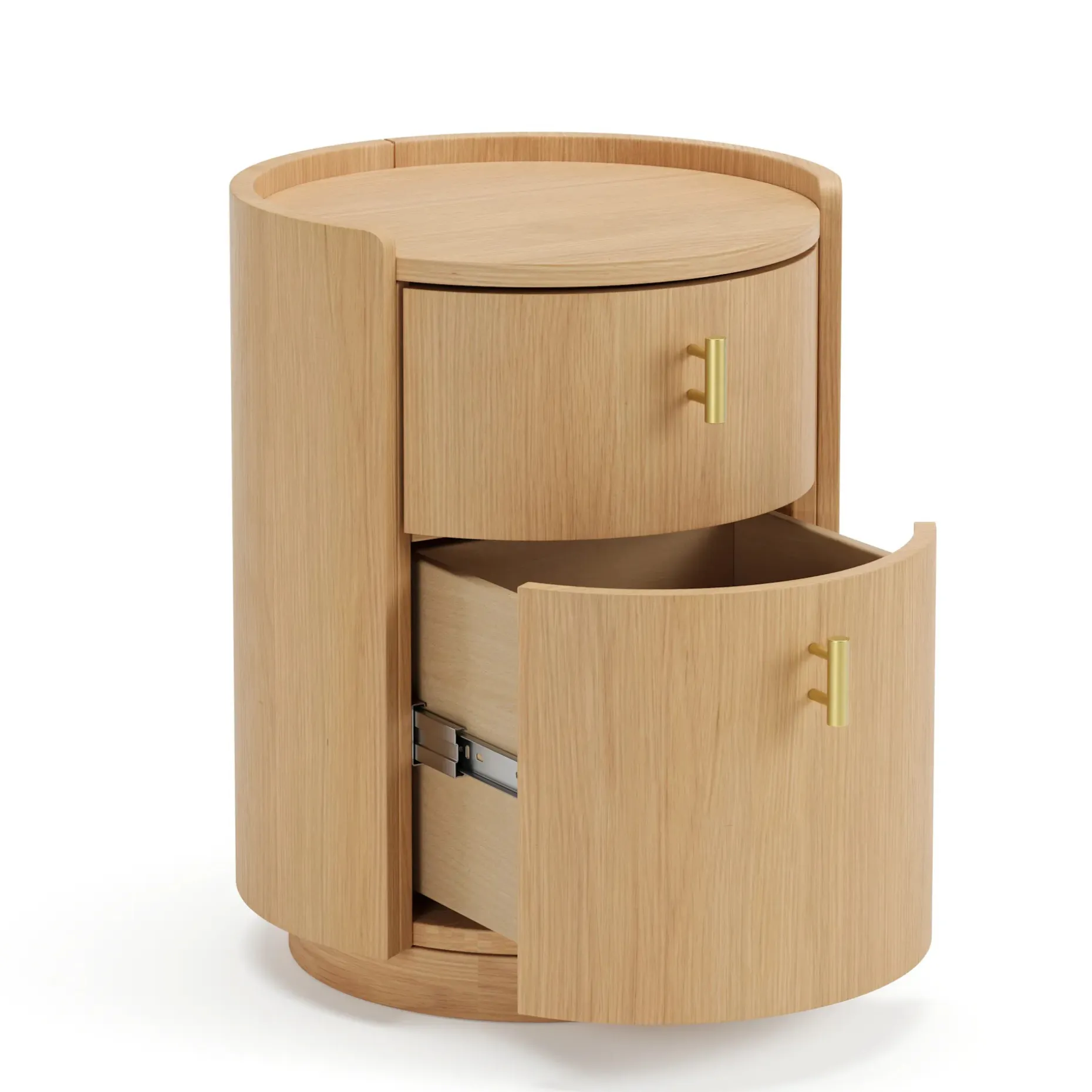 Miila 2-Drawer Nightstand - White Oak
