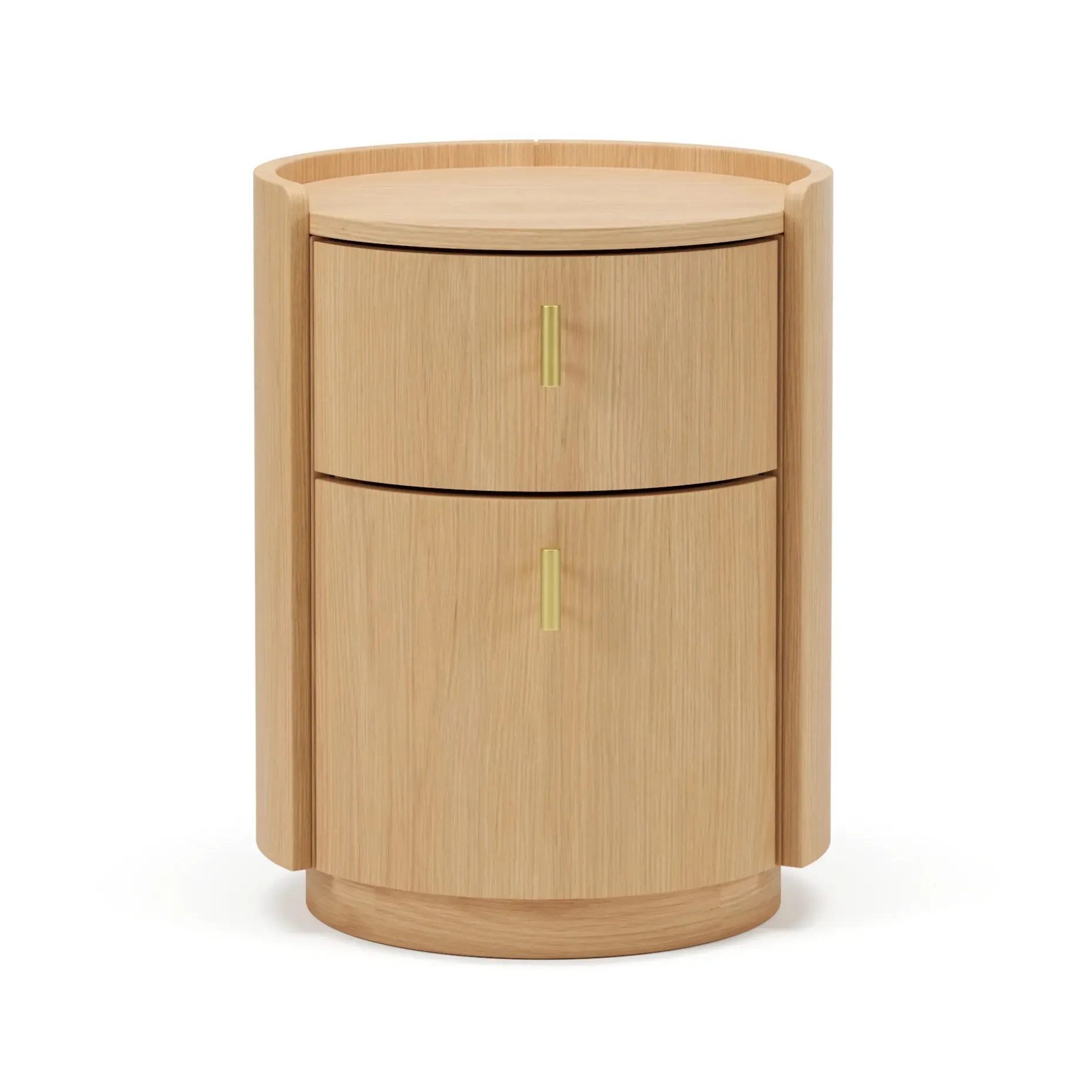 Miila 2-Drawer Nightstand - White Oak