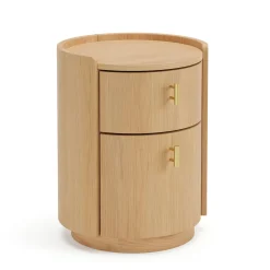 Miila 2-Drawer Nightstand - White Oak