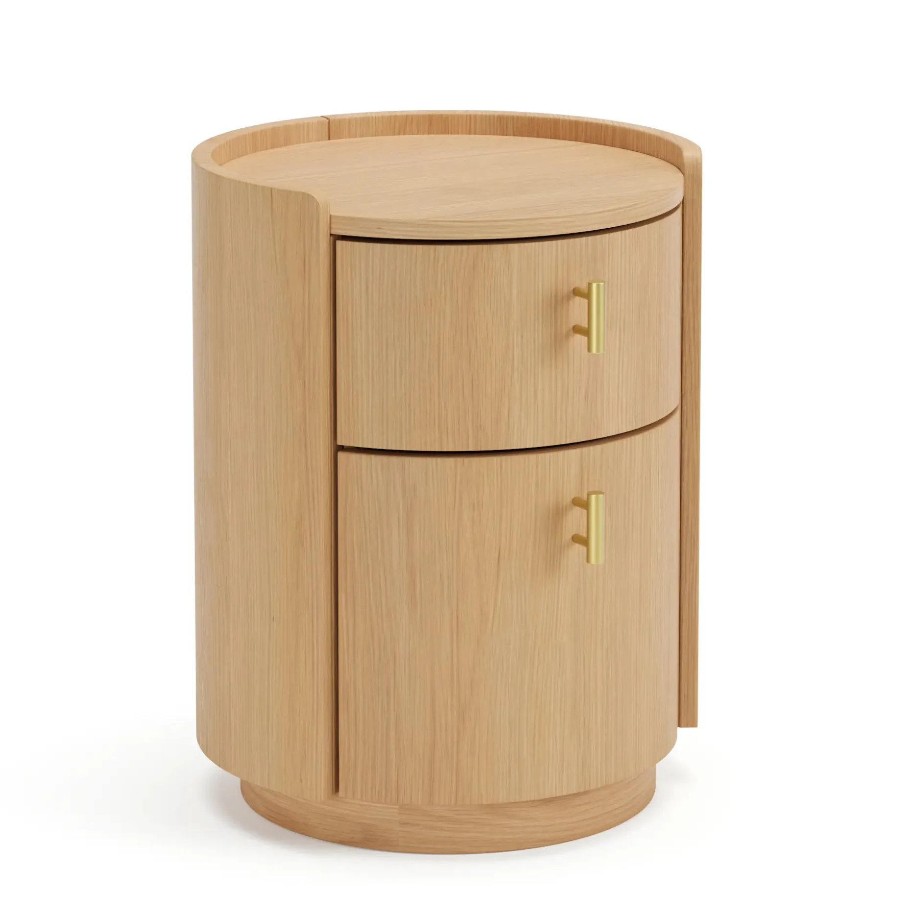 Miila 2-Drawer Nightstand - White Oak