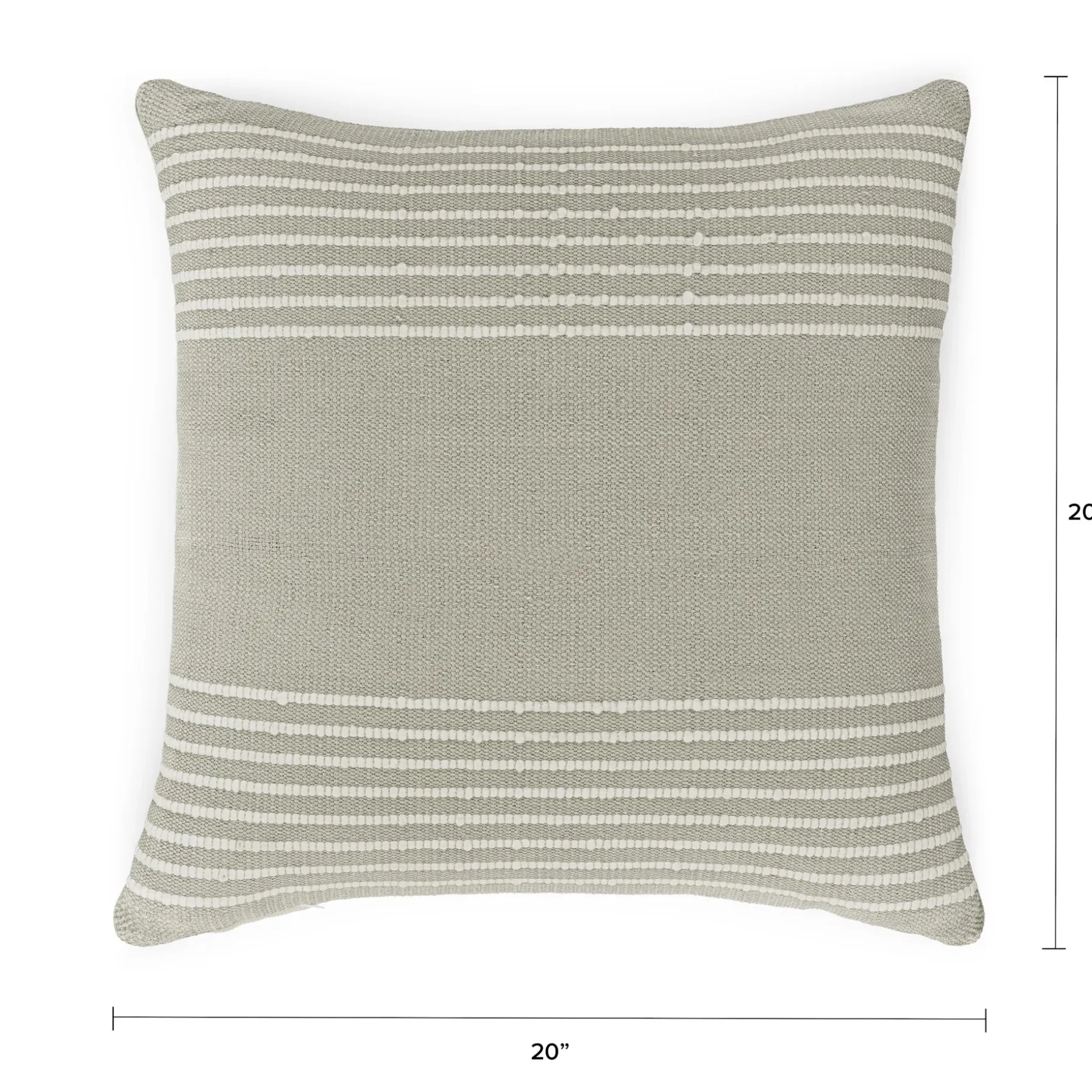 Mika Indoor/Outdoor Pillow - Ridge Taupe