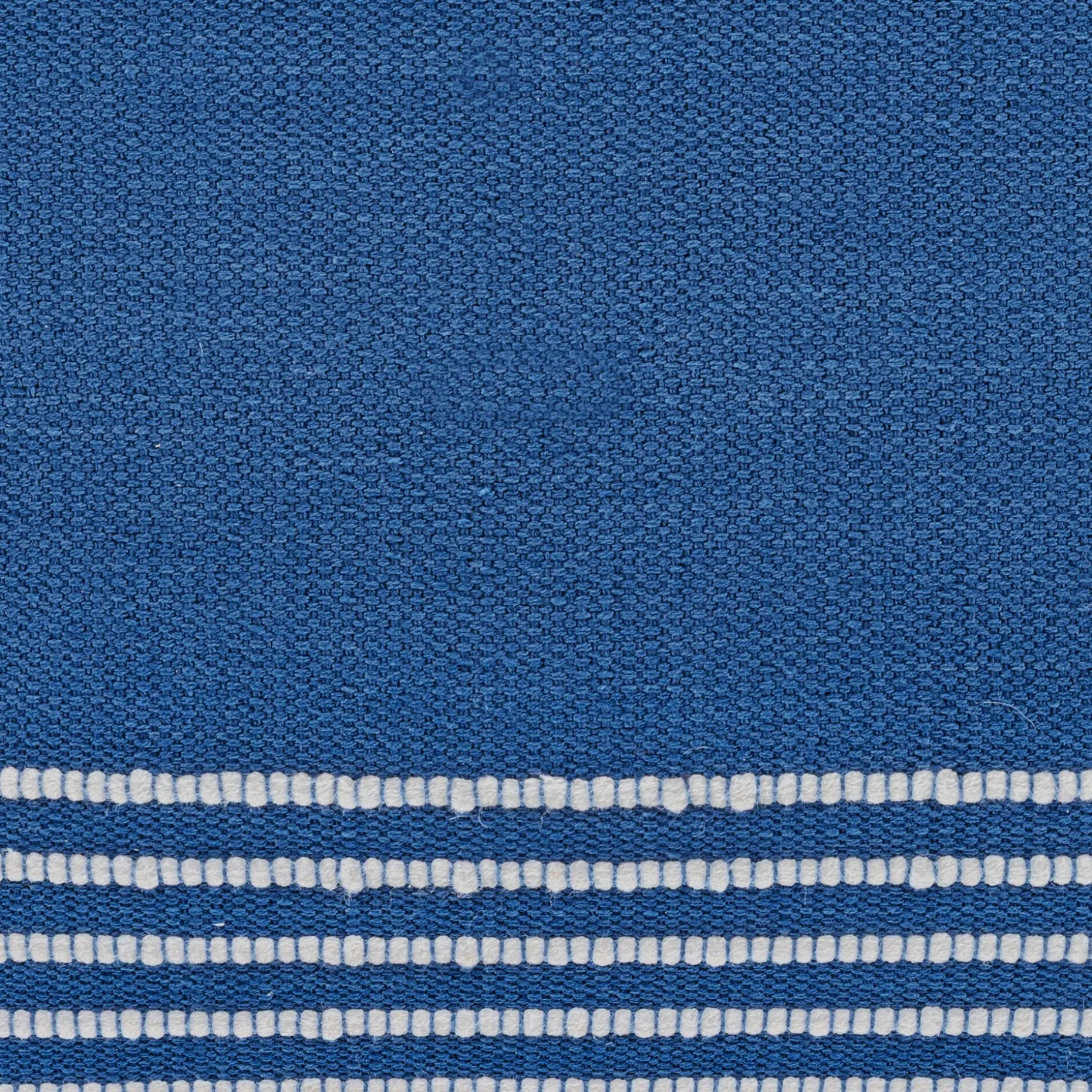Mika 16" Indoor/Outdoor Pouf - Cobalt Blue