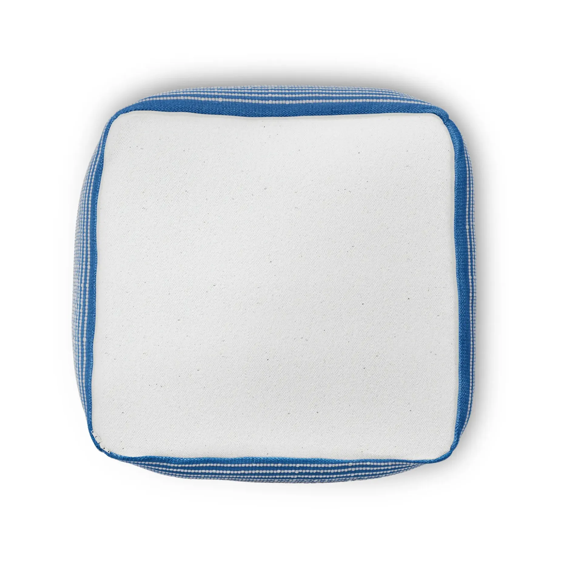 Mika 16" Indoor/Outdoor Pouf - Cobalt Blue