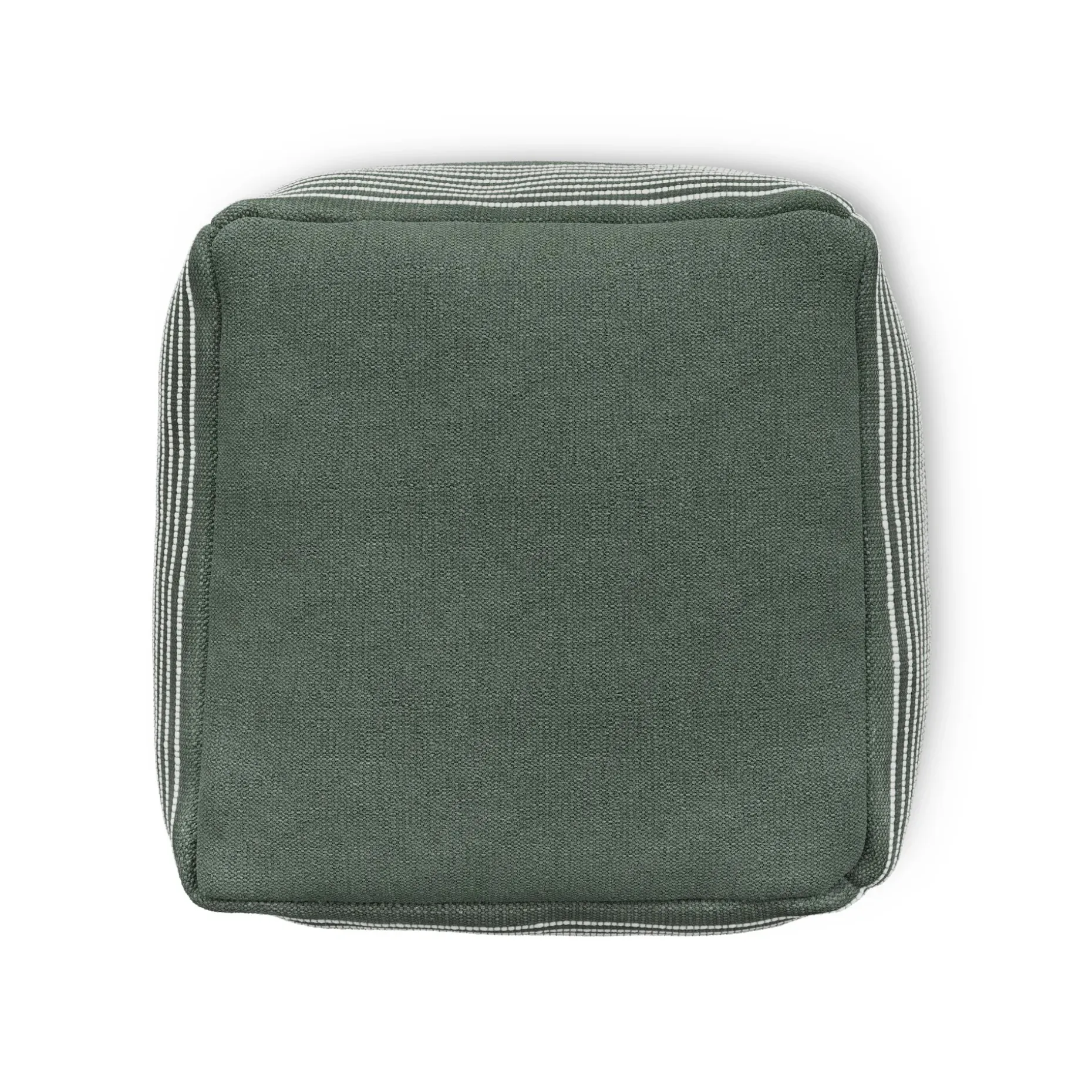 Mika 16" Indoor/Outdoor Pouf - Sea Green