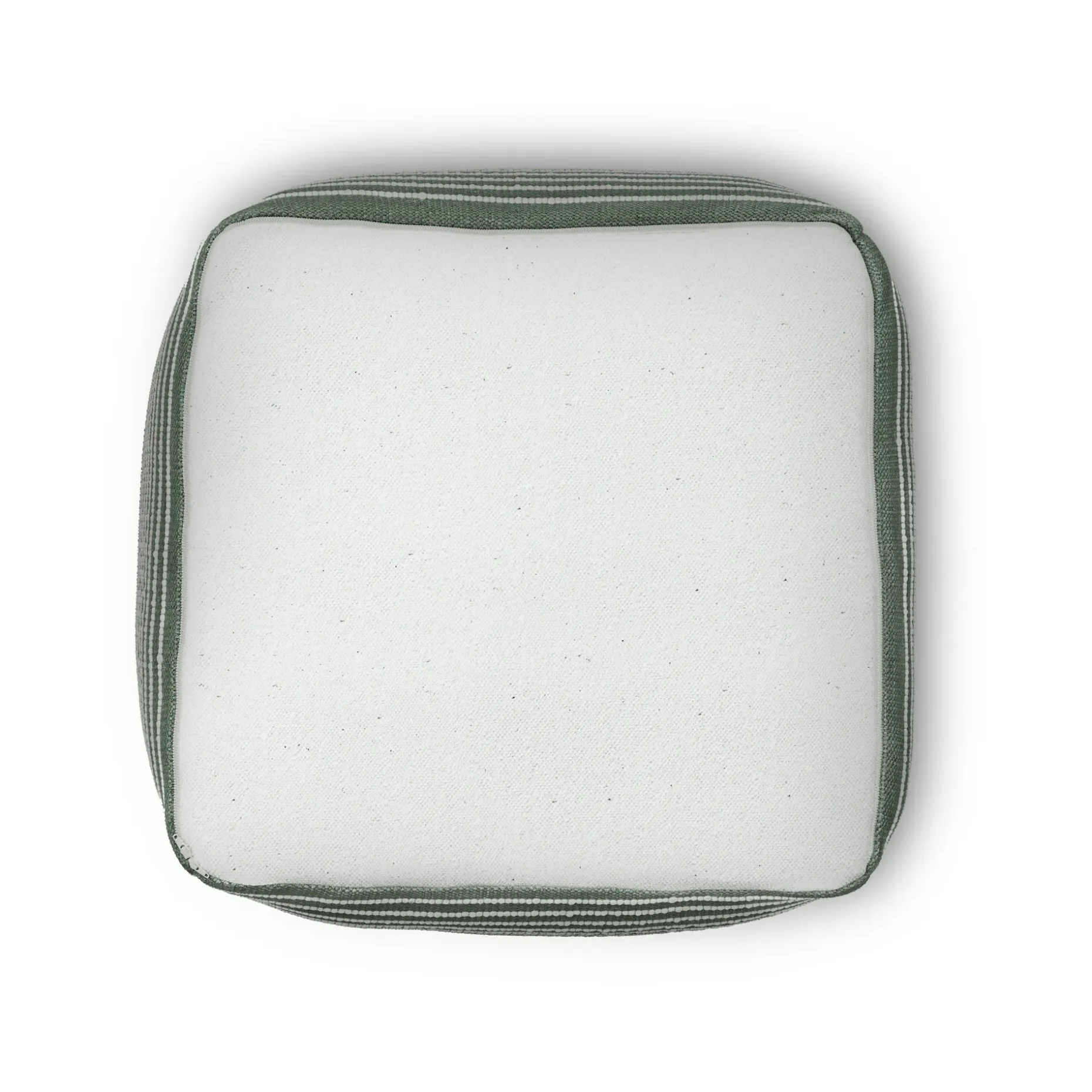 Mika 16" Indoor/Outdoor Pouf - Sea Green