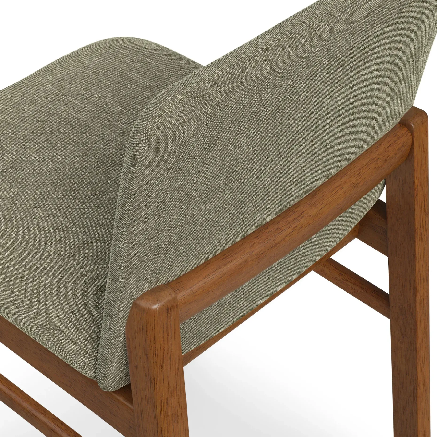 Mikkel Dining Chair - Walnut and Algonquin Green