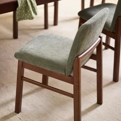 Mikkel Dining Chair - Walnut and Algonquin Green