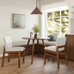 Mikkel Dining Chair - Walnut and Santolina Gray