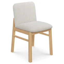 Mikkel Dining Chair - White Oak and Santolina Gray