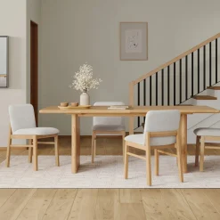 Mikkel Dining Chair - White Oak and Santolina Gray