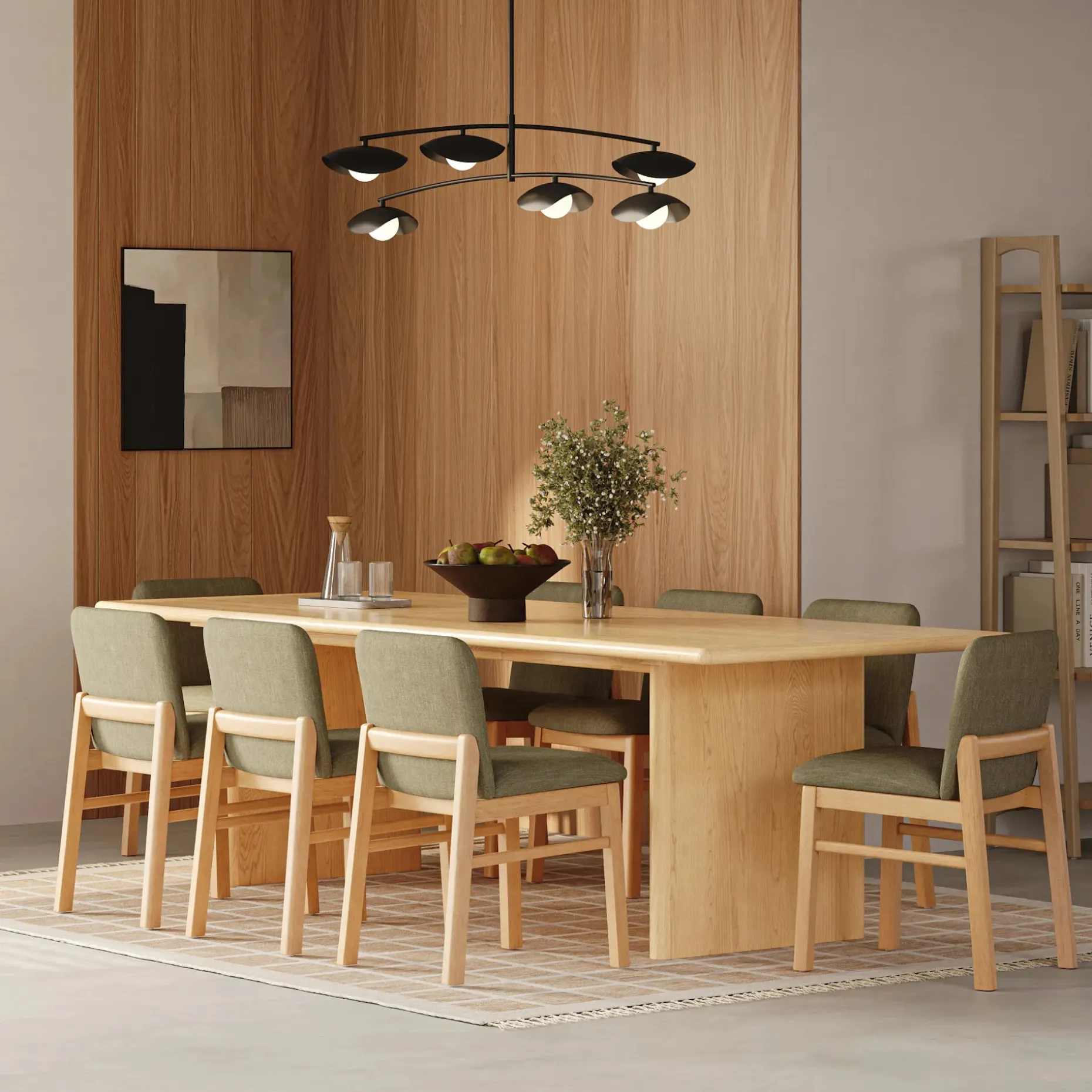 Mikkel Dining Chair - White Oak and Santolina Gray
