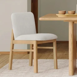 Mikkel Dining Chair - White Oak and Santolina Gray
