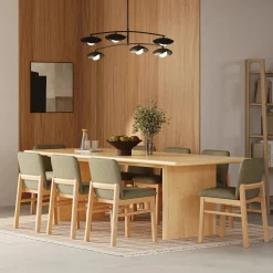 Mikkel Dining Chair - White Oak and Algonquin Green