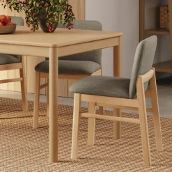 Mikkel Dining Chair - White Oak and Algonquin Green
