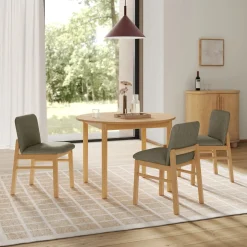Mikkel Dining Chair - White Oak and Algonquin Green