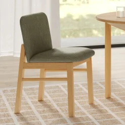 Mikkel Dining Chair - White Oak and Algonquin Green
