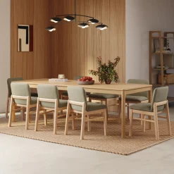 Mikkel Dining Chair - White Oak and Algonquin Green