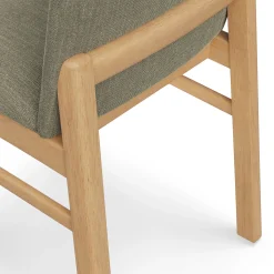 Mikkel Dining Chair - White Oak and Algonquin Green