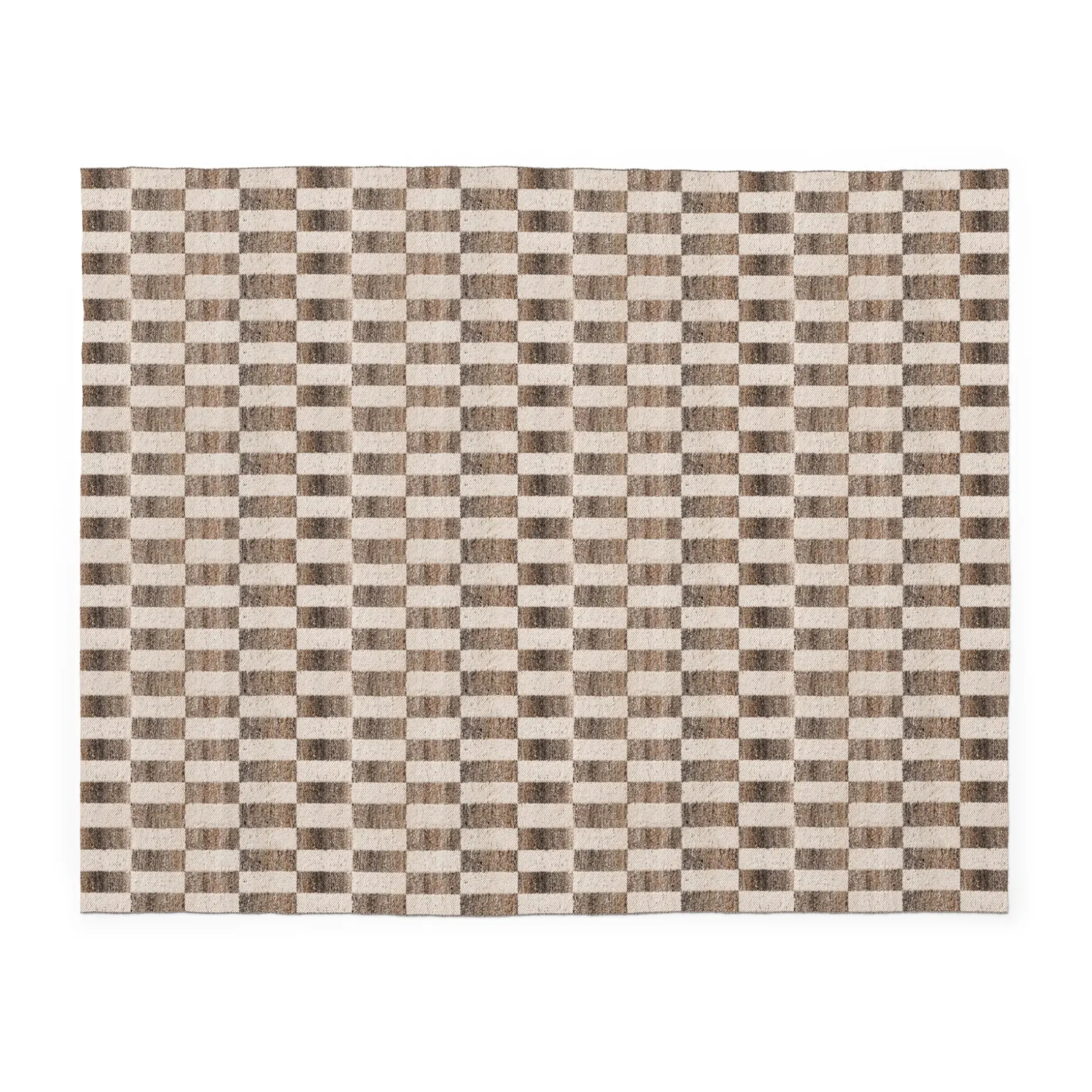 Mira 8 x 10 Indoor/Outdoor Rug - Checkered Brown