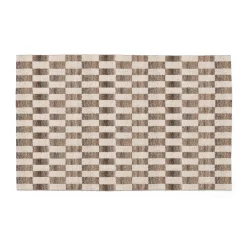 Mira 5 x 8 Indoor/Outdoor Rug - Checkered Brown