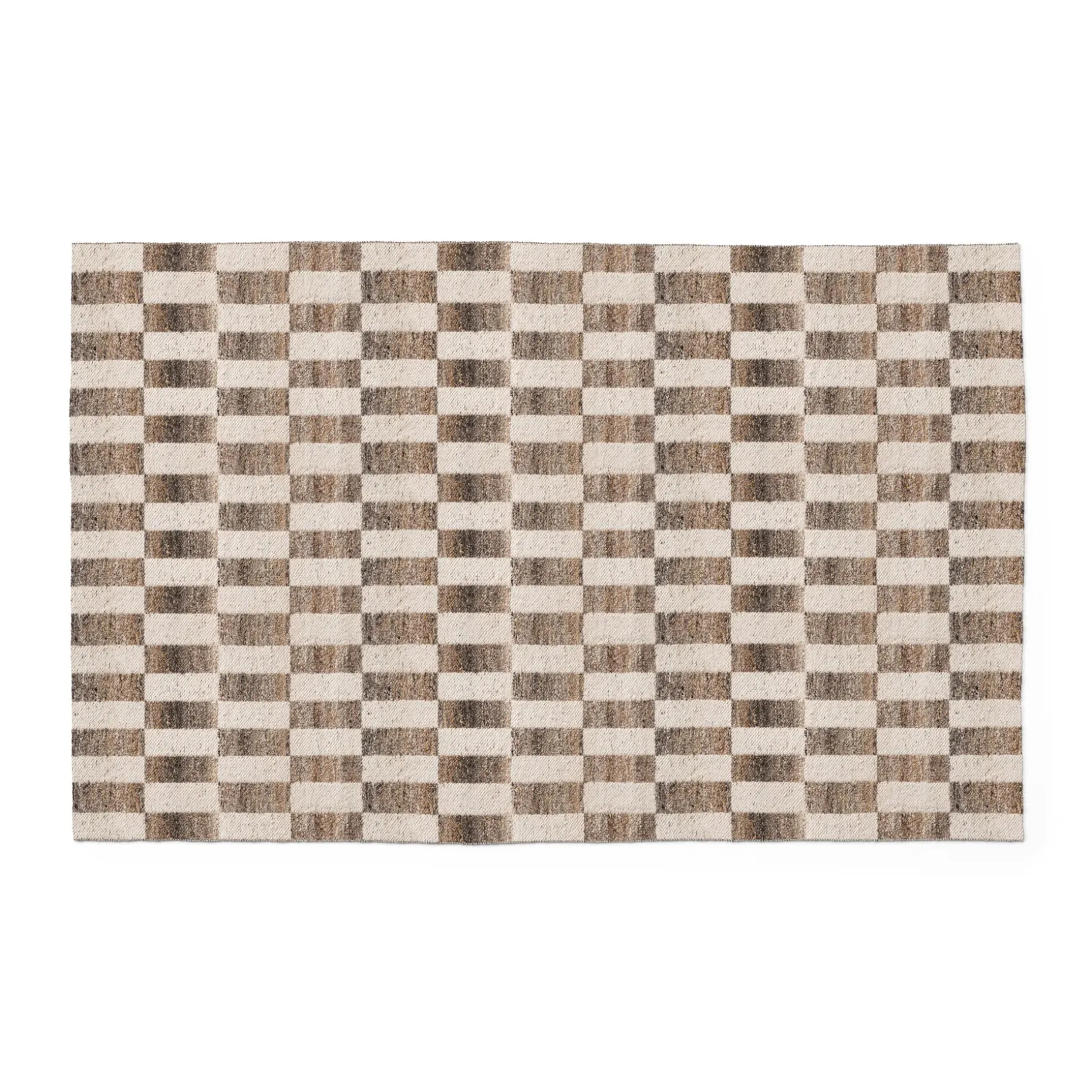 Mira 5 x 8 Indoor/Outdoor Rug - Checkered Brown
