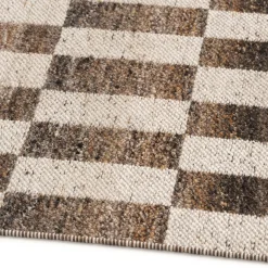 Mira 5 x 8 Indoor/Outdoor Rug - Checkered Brown