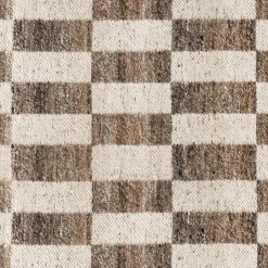 Mira 5 x 8 Indoor/Outdoor Rug - Checkered Brown