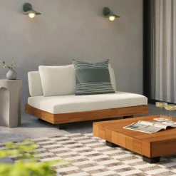 Mira 5 x 8 Indoor/Outdoor Rug - Checkered Brown