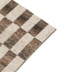 Mira 5 x 8 Indoor/Outdoor Rug - Checkered Brown