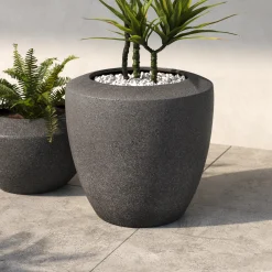 Mithra Large Indoor/Outdoor Planter - Charcoal