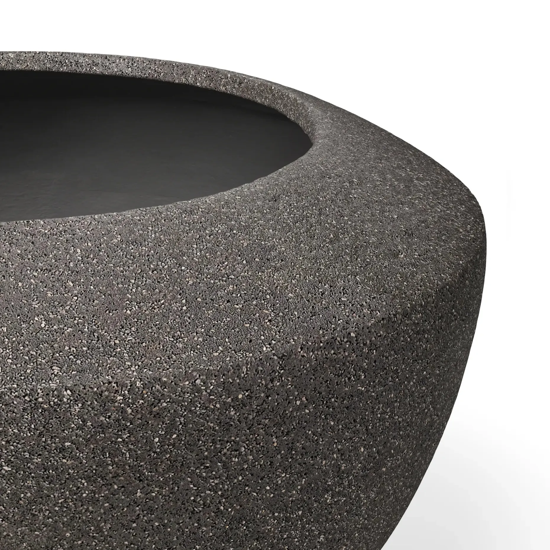 Mithra Small Indoor/Outdoor Planter - Charcoal