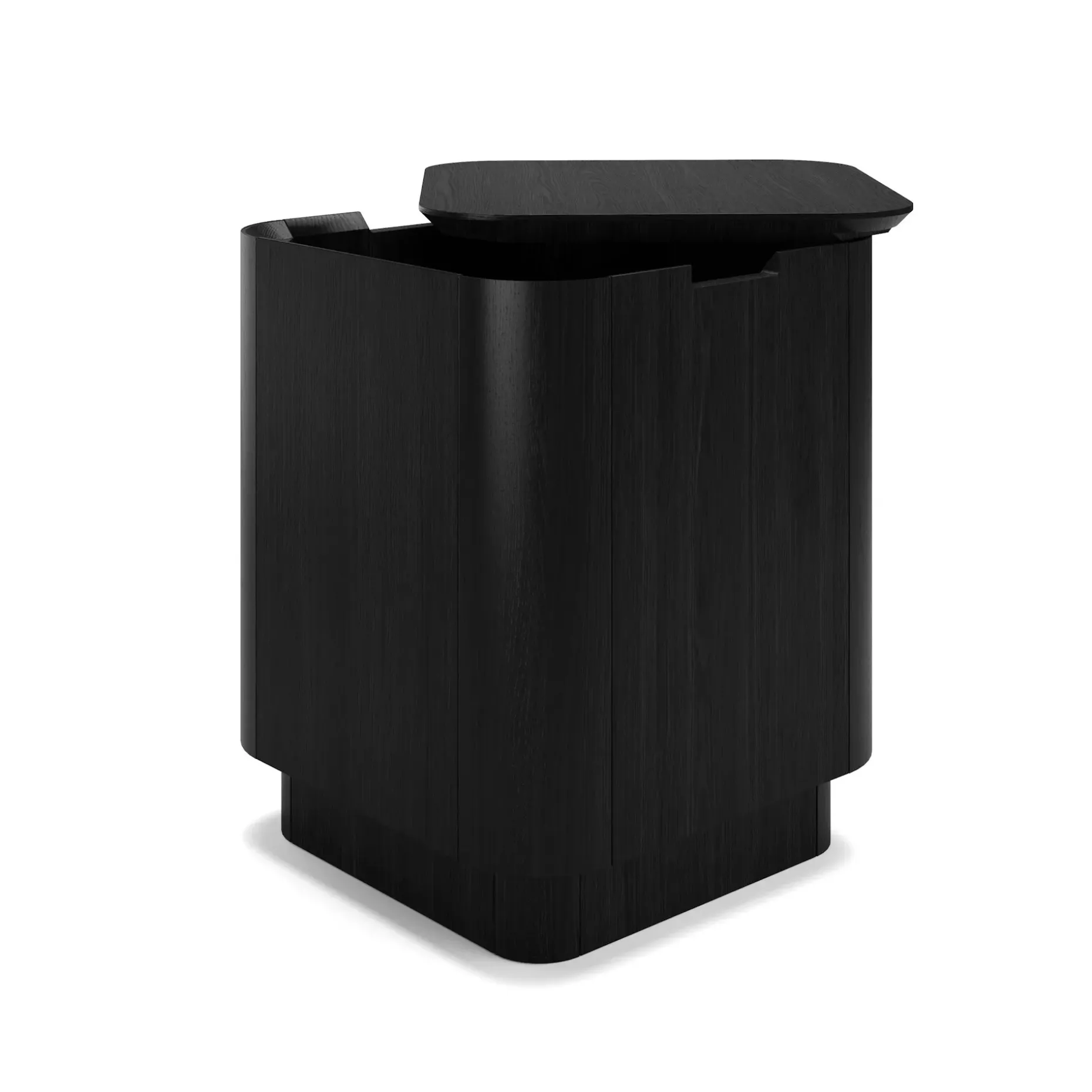 Moa Storage Side Table - Black