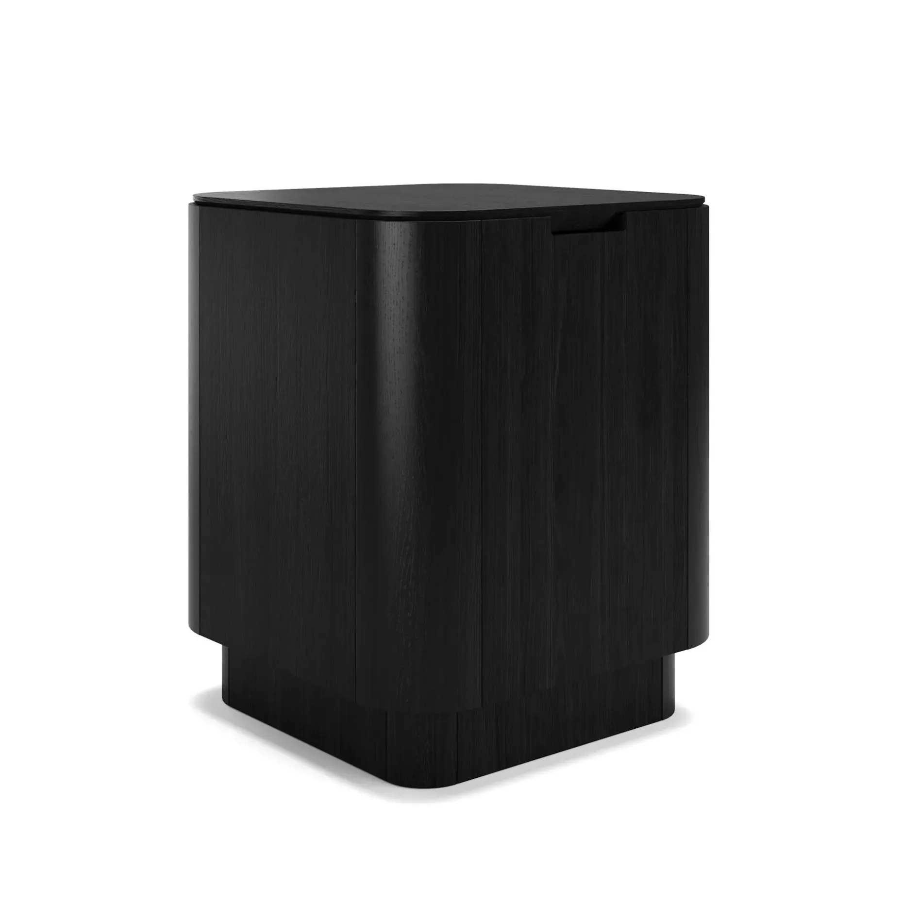 Moa Storage Side Table - Black