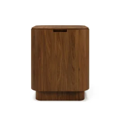 Moa Storage Side Table - Walnut