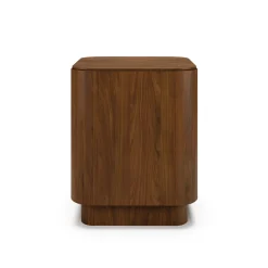 Moa Storage Side Table - Walnut