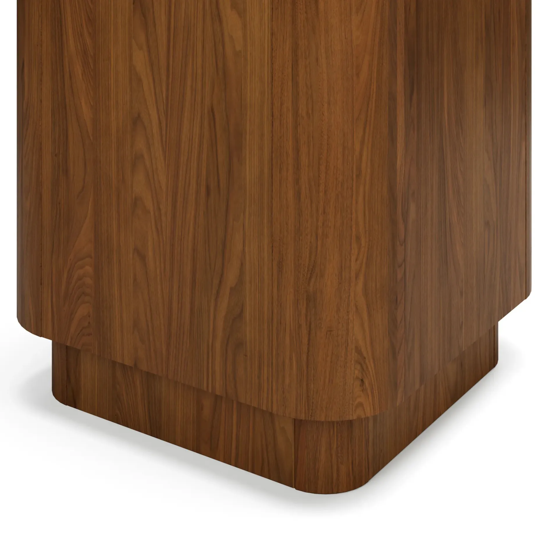 Moa Storage Side Table - Walnut