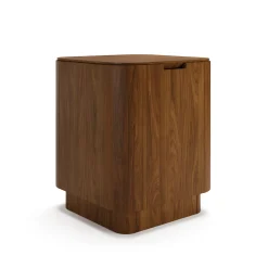 Moa Storage Side Table - Walnut