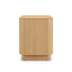 Moa Storage Side Table - White Oak