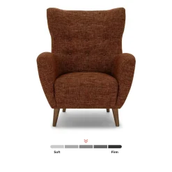 Mod 35" Lounge Chair - Orange Spice