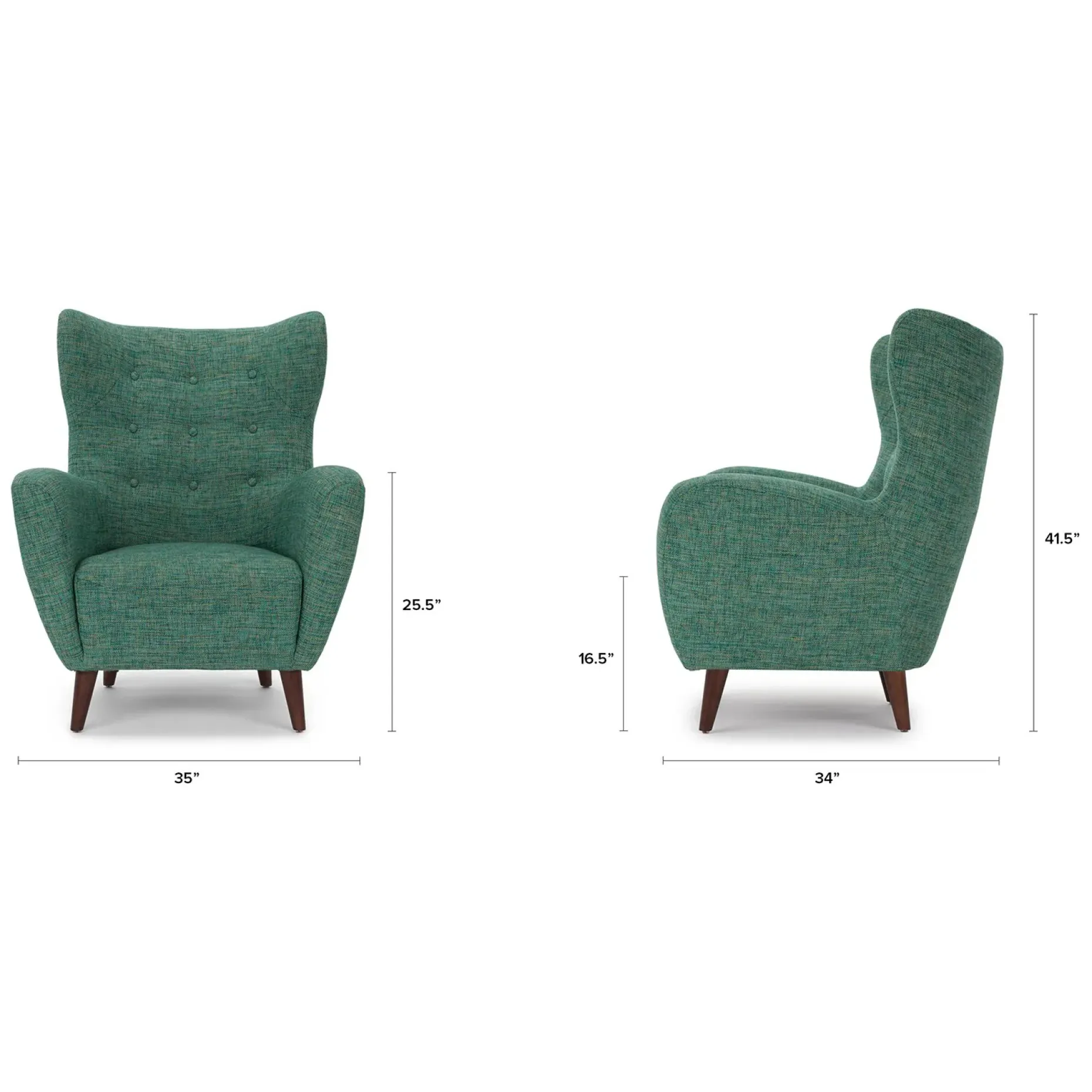 Mod 35" Lounge Chair - Spearmint Aqua