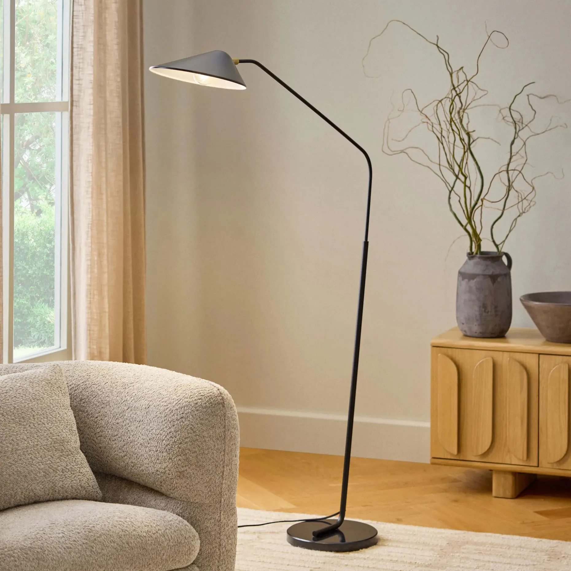 Monroe Floor Lamp - Black