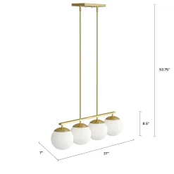 Moon Chandelier - Gold