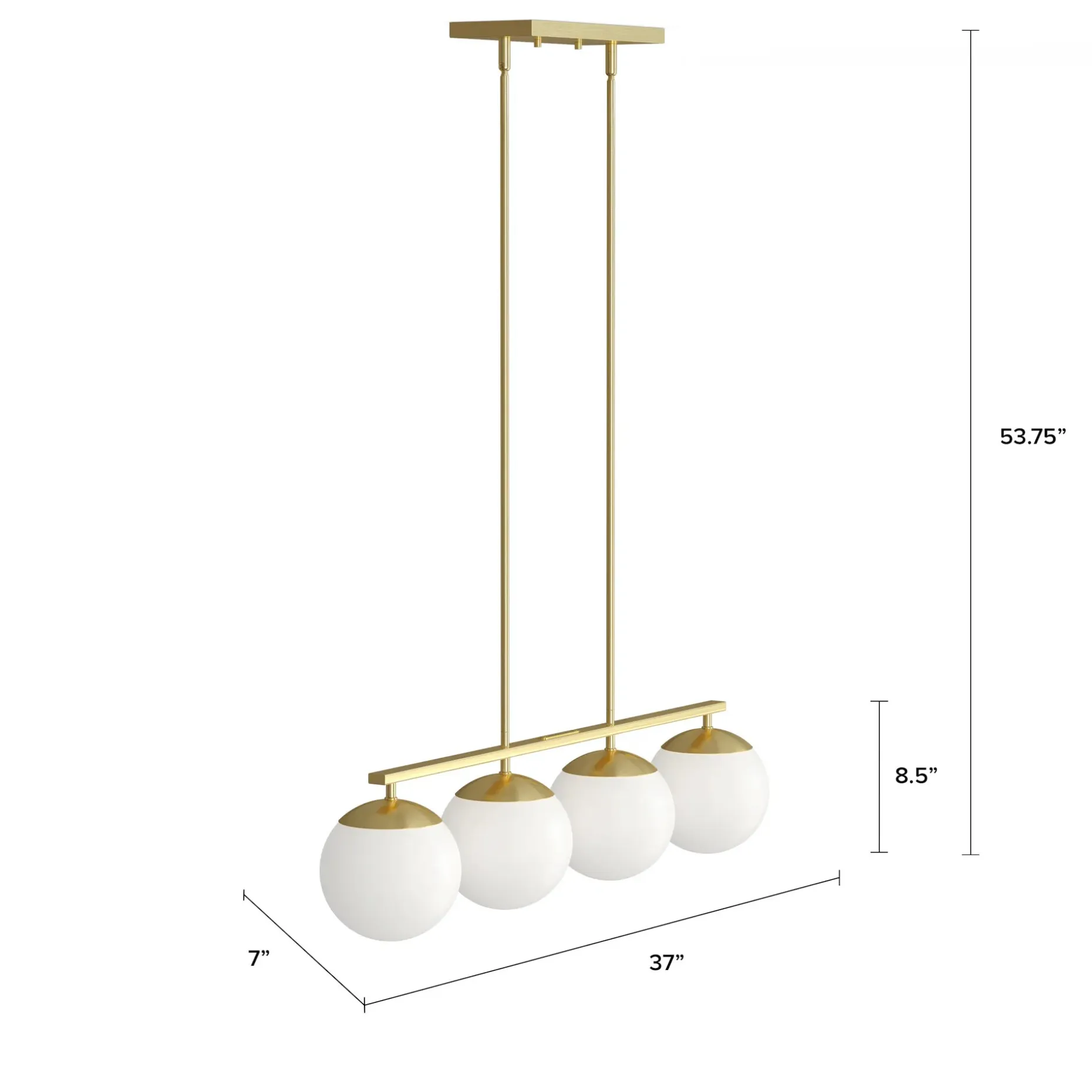 Moon Chandelier - Gold