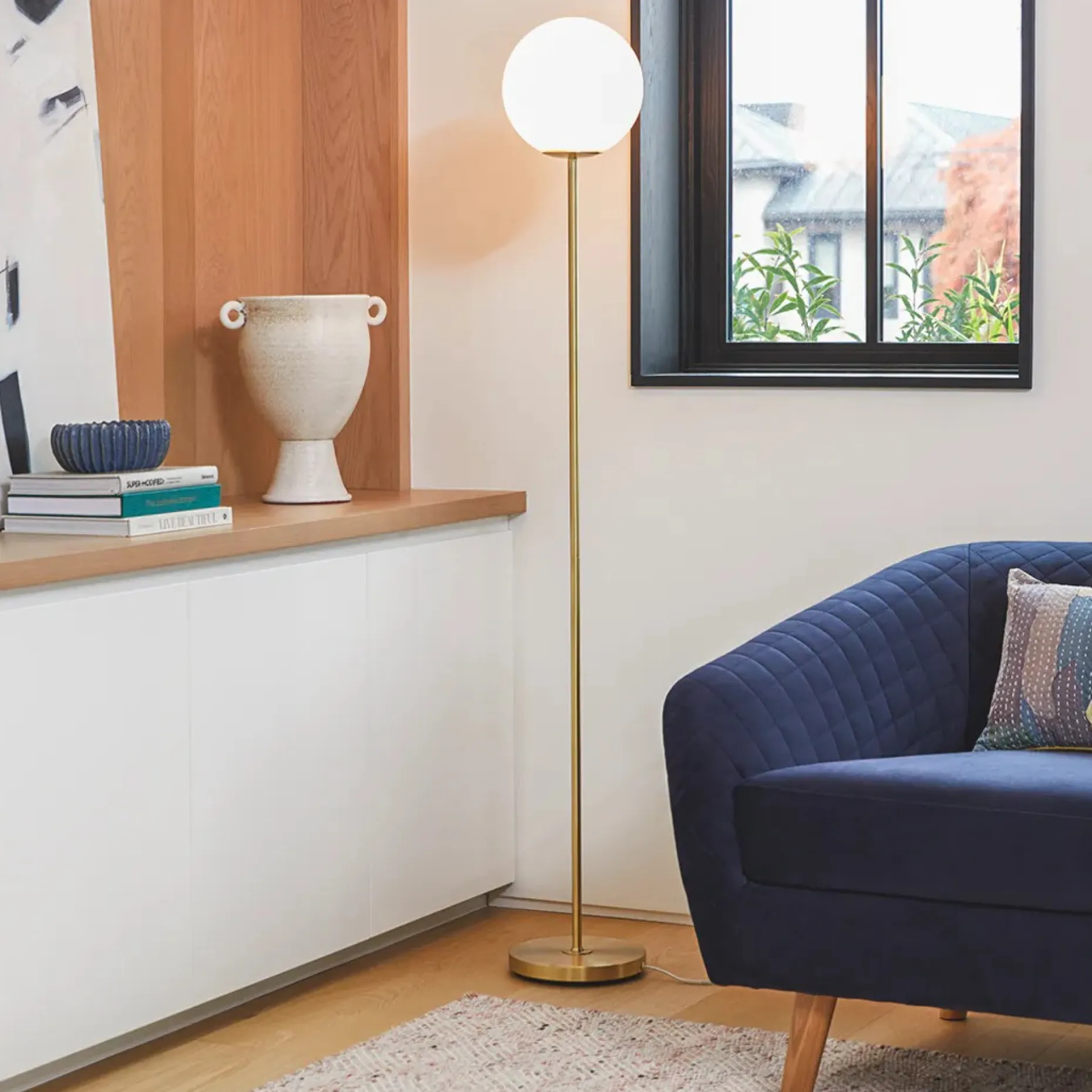 Moon Floor Lamp - Gold