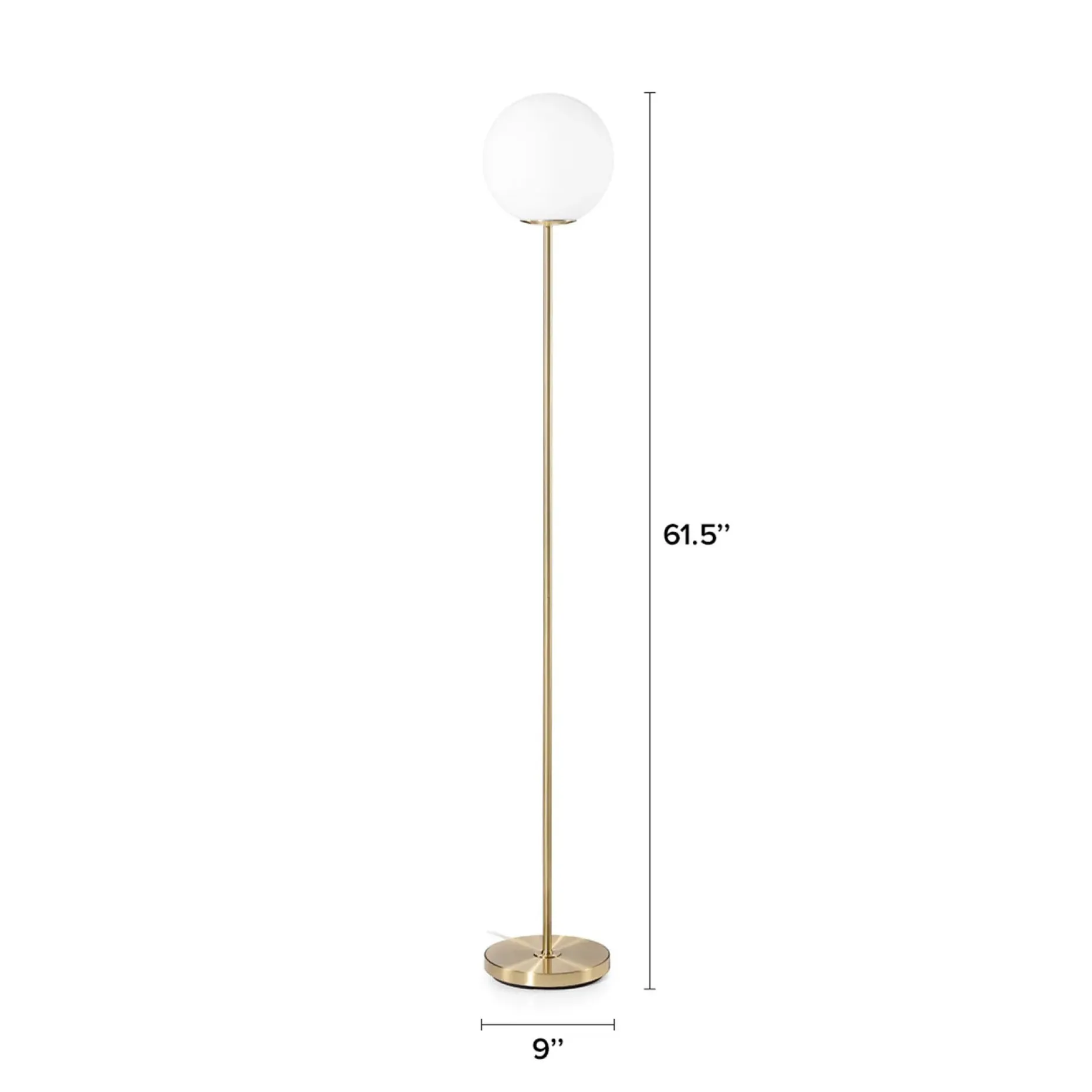 Moon Floor Lamp - Gold