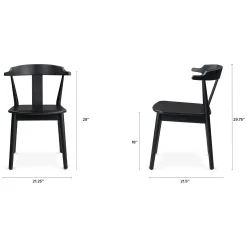 Morton Dining Chair - Black