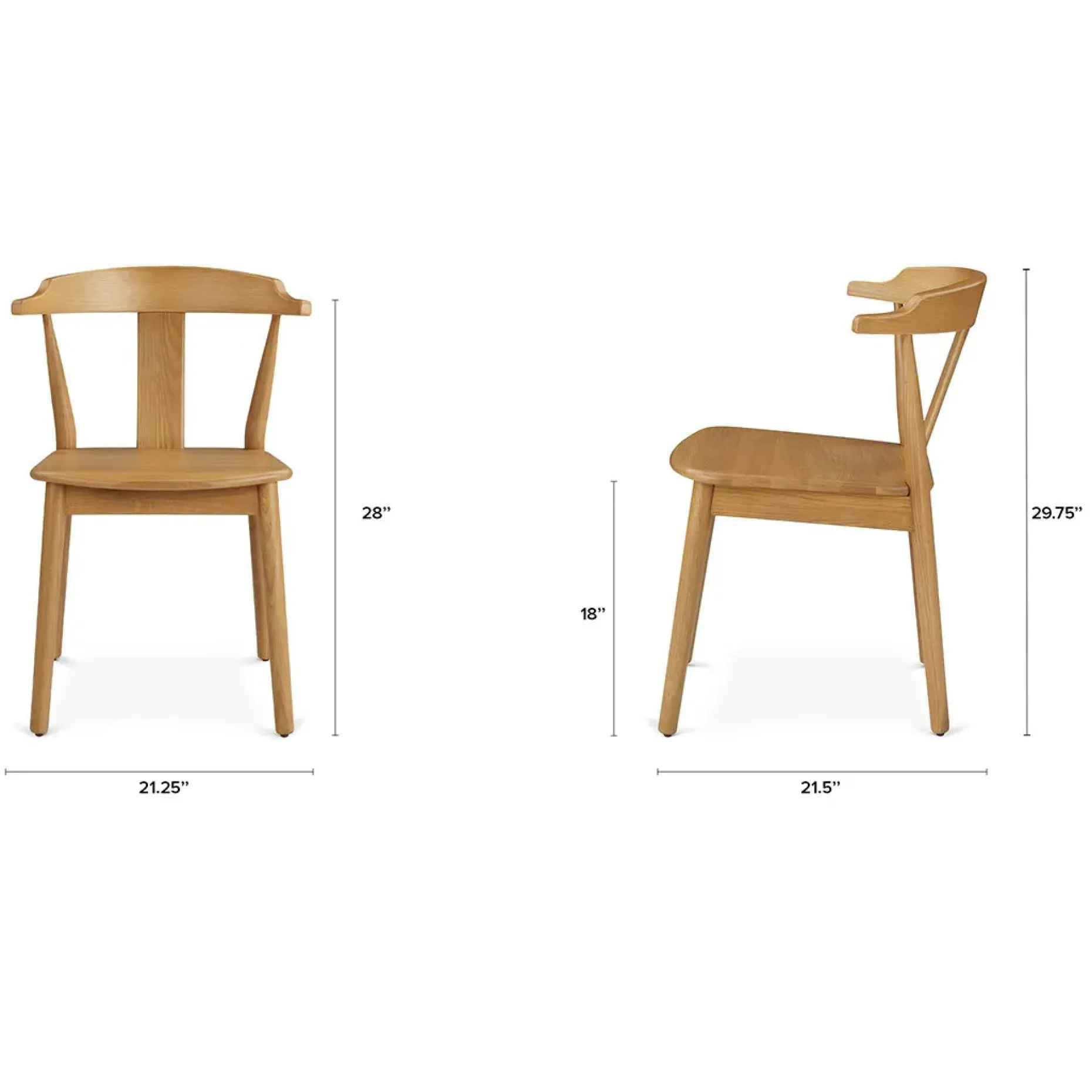 Morton Dining Chair - Oak
