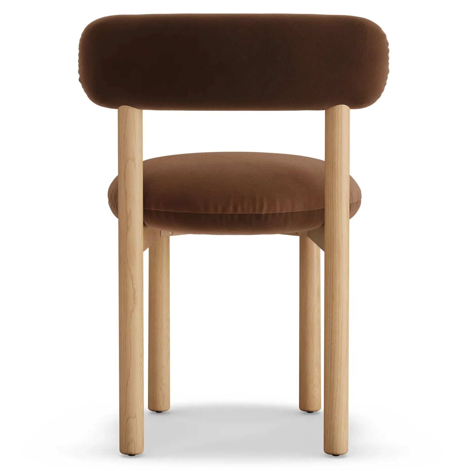 Munk Velvet Dining Chair - White Oak and Hale Earth